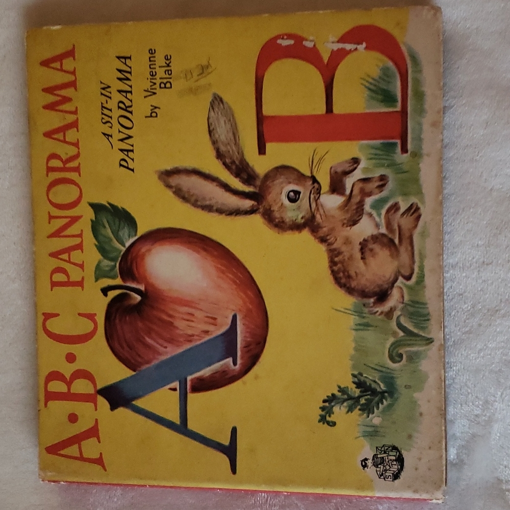 VINTAGE Child's ABC's "A Sit-In Panorama" Book by Vivienne Blake